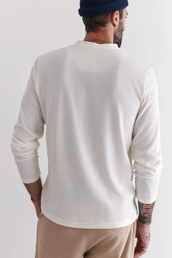 Camiseta Henley Manga Longa Off x Muli