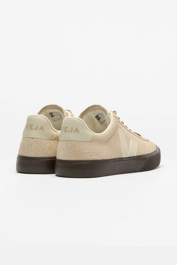 Campo Textured Suede Almond Pierre