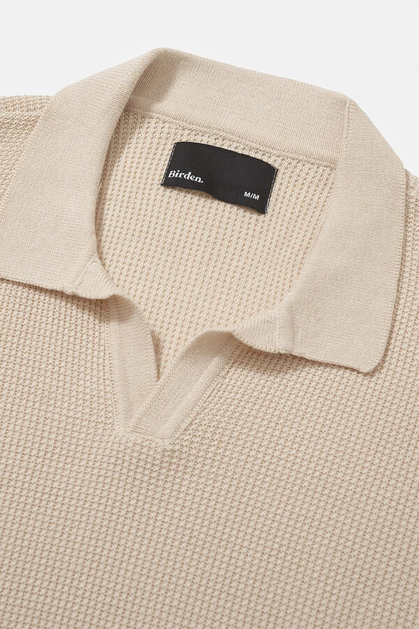 Polo Tricot Waffle Sand