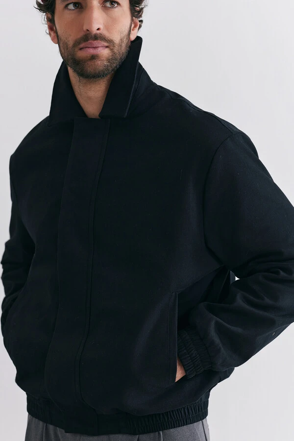 Jaqueta Bomber Asphalt Twill Black