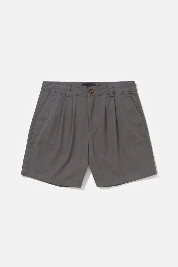 Walkshort Alfaiataria Classy Cotton Grey
