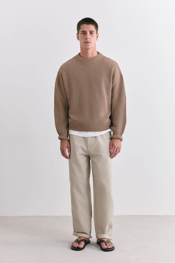 Tricot Boxy Beige