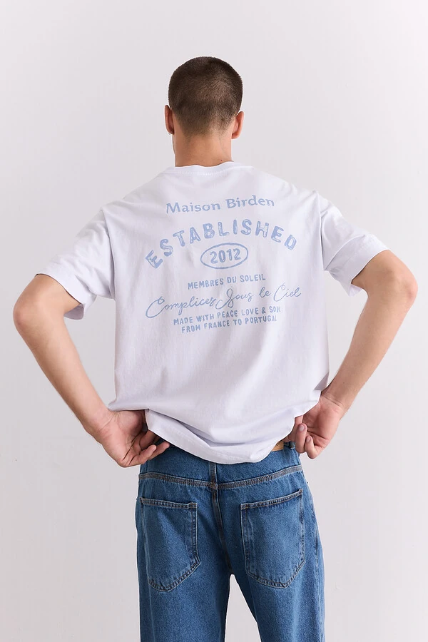 Camiseta Maison Birden White