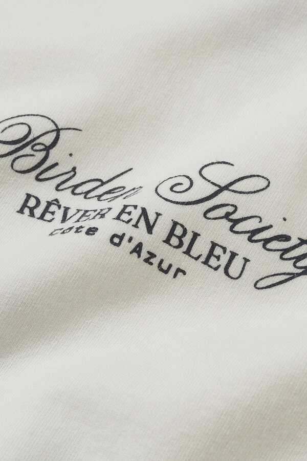 Camiseta Boxy Rêver En Bleu