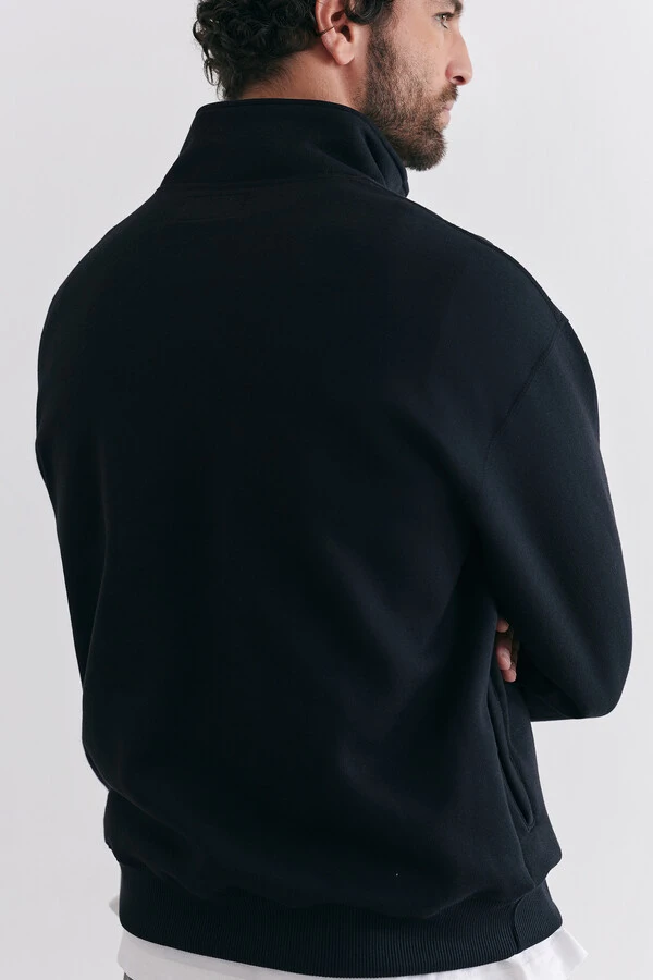 Moletom Quarter Zip Peaks Black