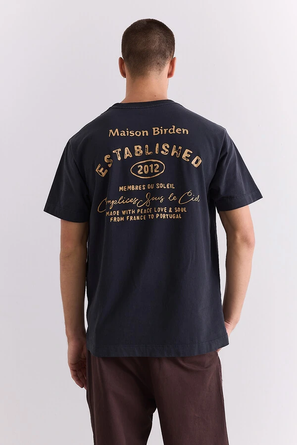 Camiseta Maison Birden Deep Blue