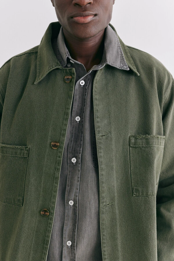 Jaqueta Worker Overdyed Moss