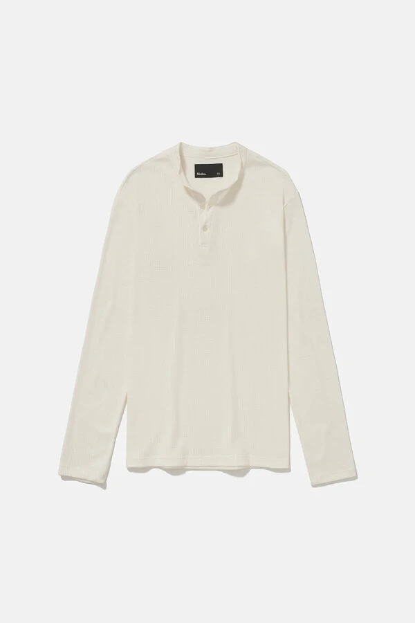 Camiseta Henley Manga Longa Off x Muli