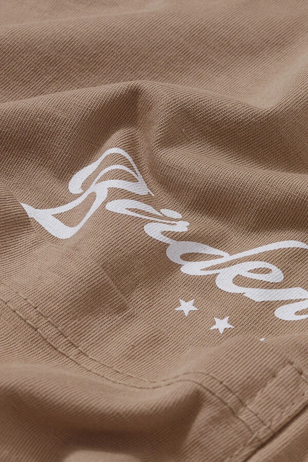 Camiseta Scribble Beige