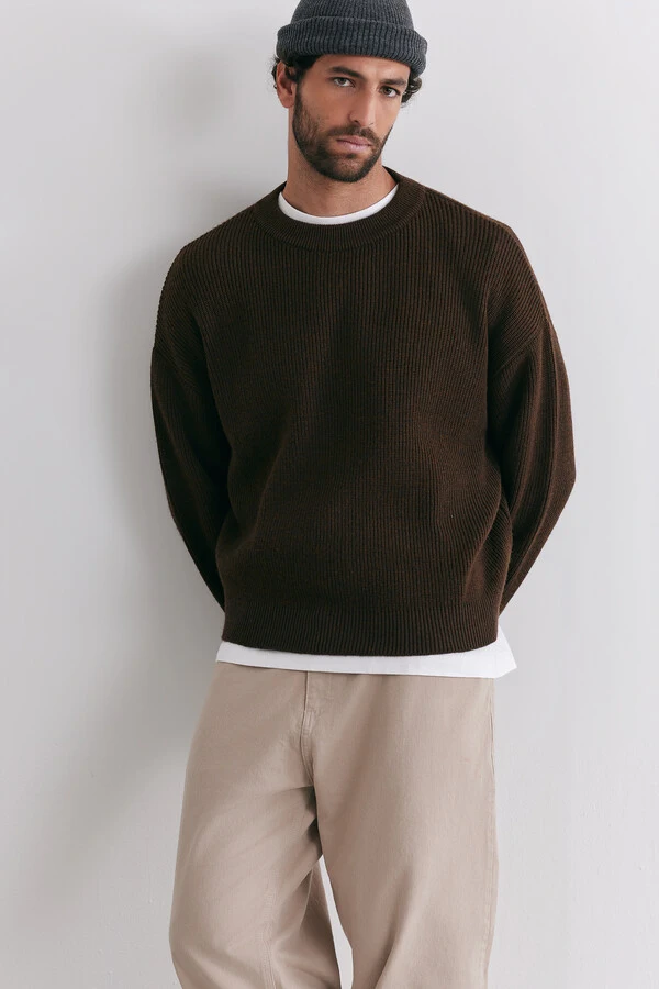 Tricot Boxy Cacau