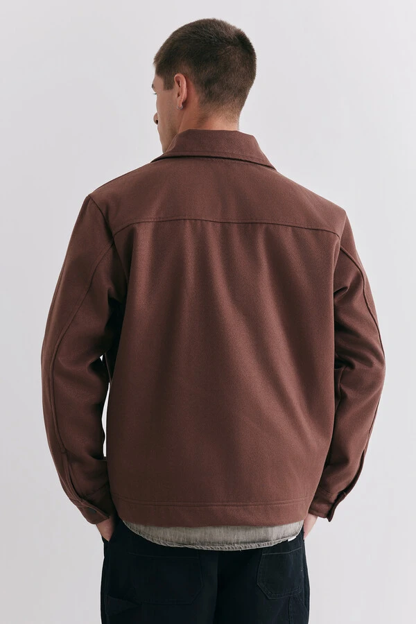 Jaqueta Harbor Wool Cognac