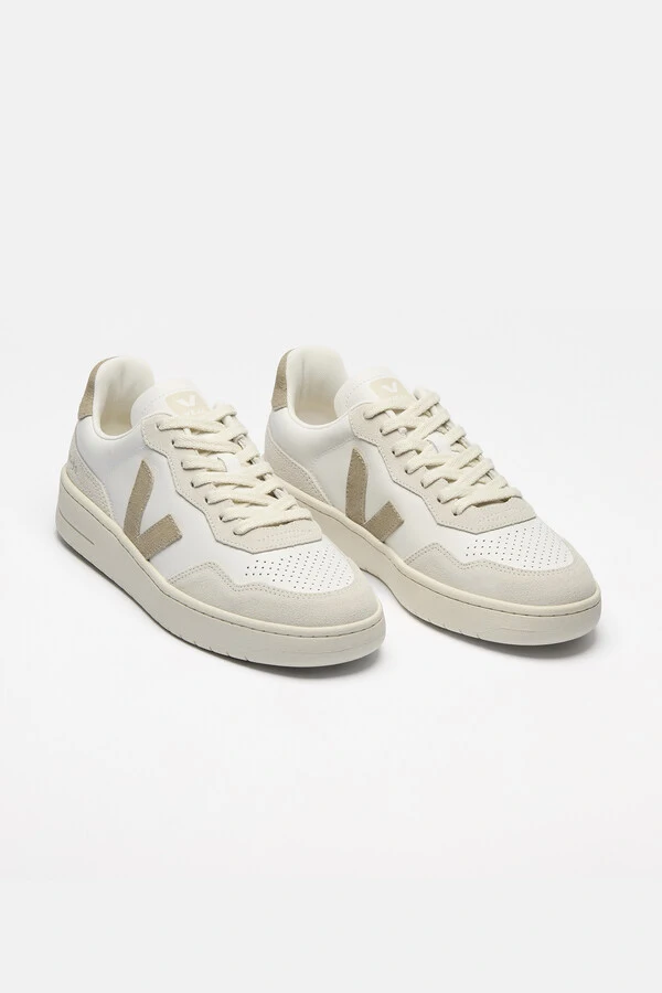V-90 Leather White Taupe