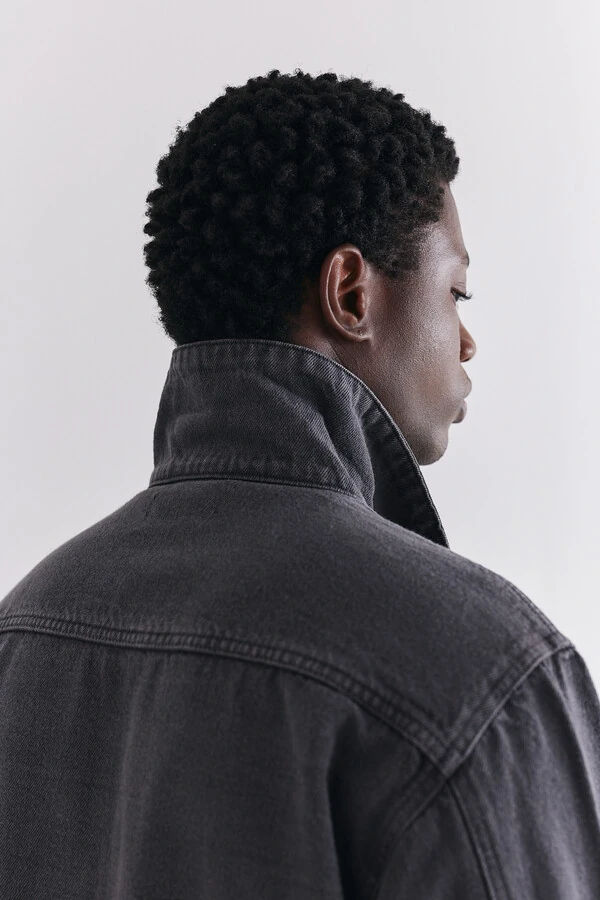 Jaqueta Worker Washed Grey