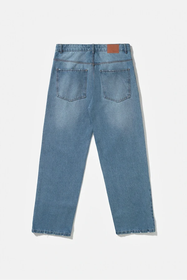 Calça Jeans Wide Fades Blue