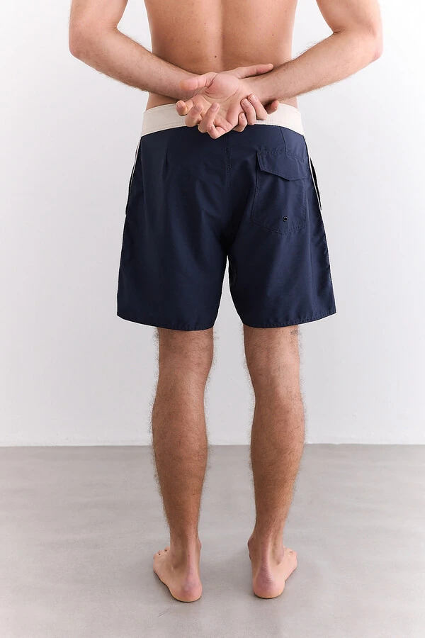 Boardshort Techno Peach Navy