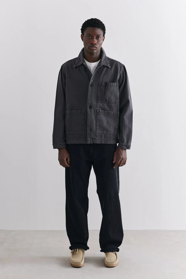 Jaqueta Worker Washed Grey