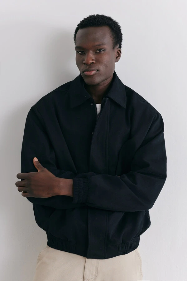 Jaqueta Bomber Asphalt Twill Black