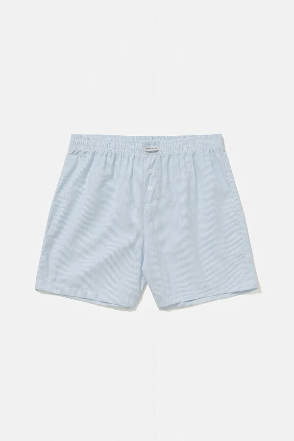 Shorts Boxer Stripes Light Blue
