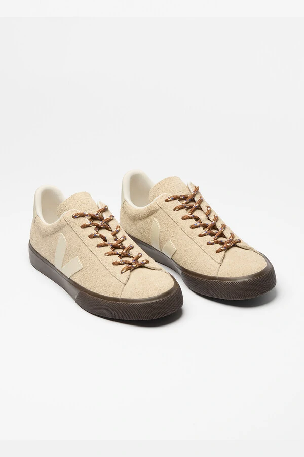 Campo Textured Suede Almond Pierre