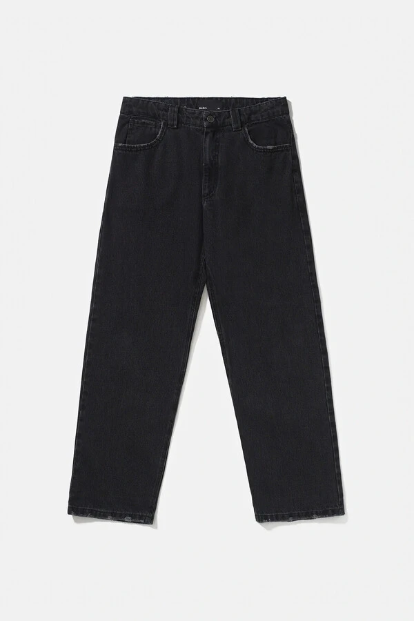 Calça Jeans Wide Stonewashed Black