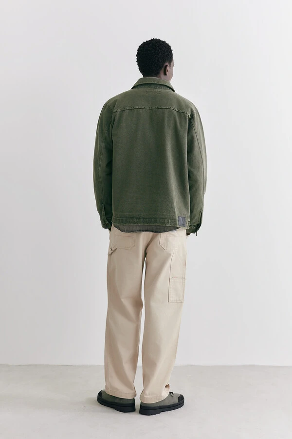 Jaqueta Worker Overdyed Moss