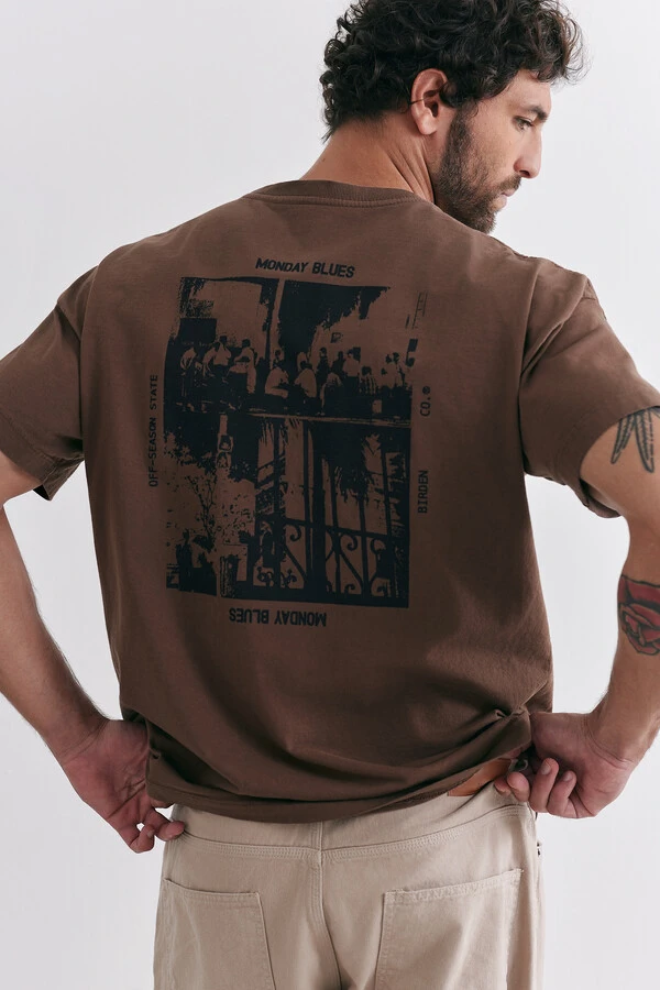 Camiseta Boxy Monday Blues Chocolate
