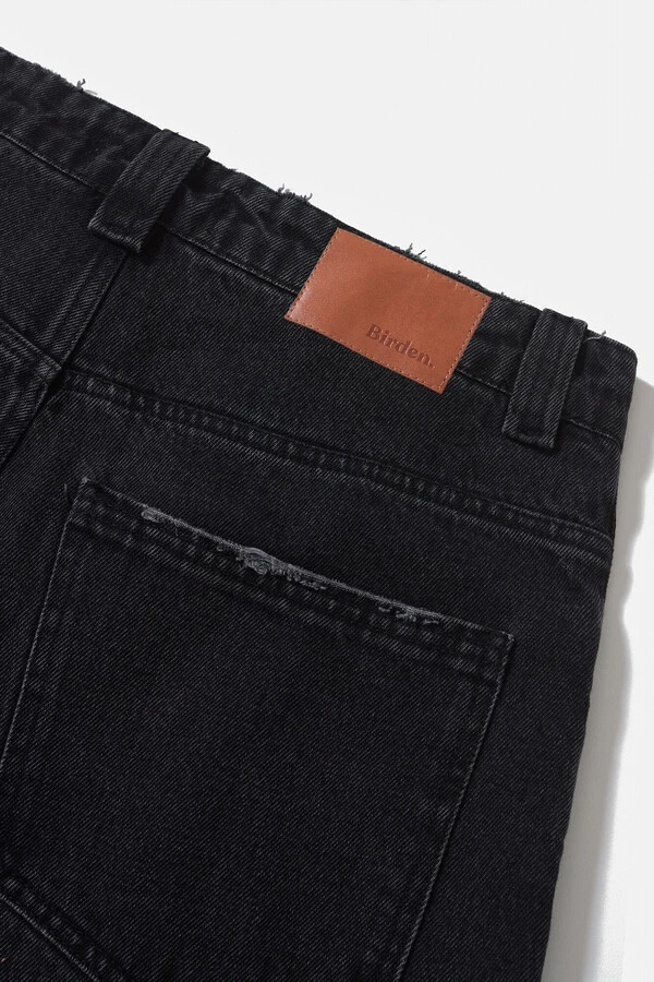 Calça Jeans Wide Stonewashed Black