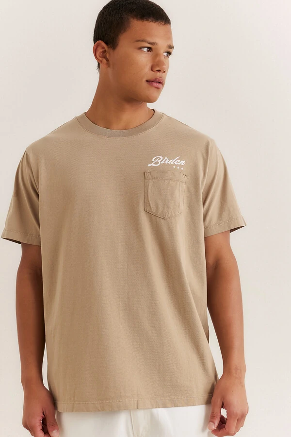 Camiseta Scribble Beige