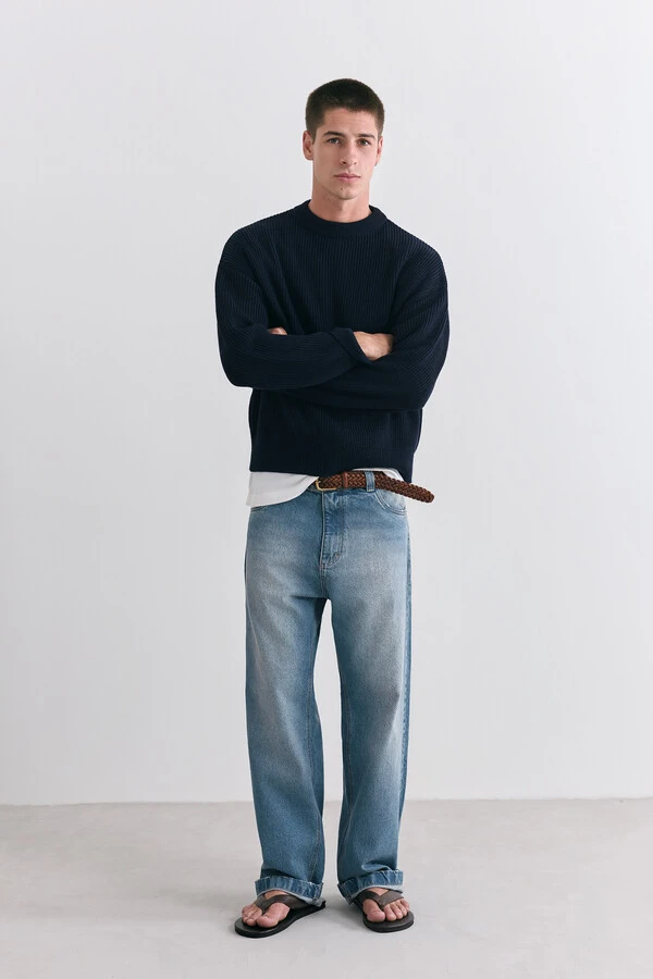Tricot Boxy Navy