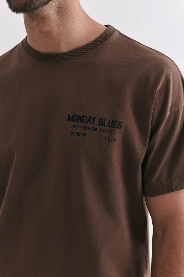 Camiseta Boxy Monday Blues Chocolate