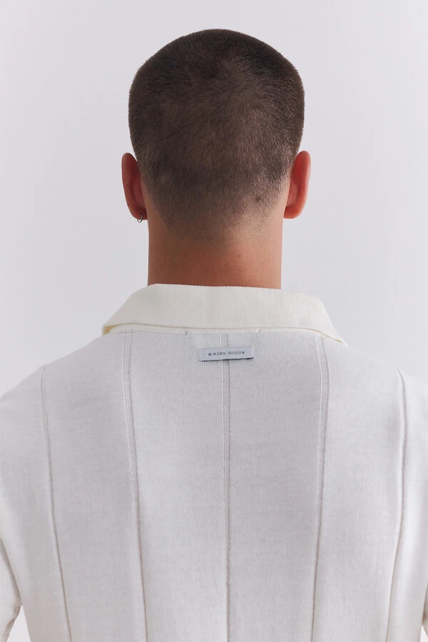 Polo Tricot Fine Off White