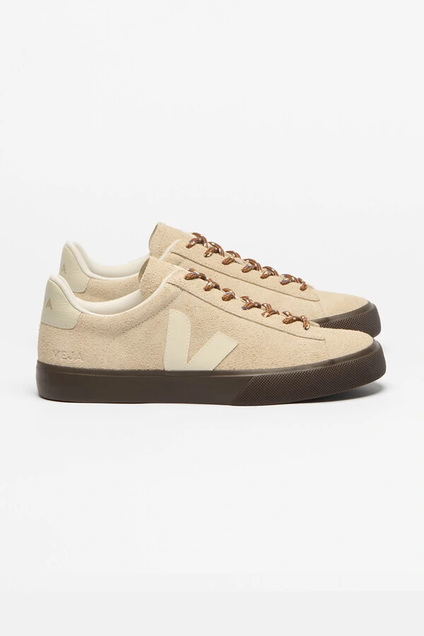 Campo Textured Suede Almond Pierre