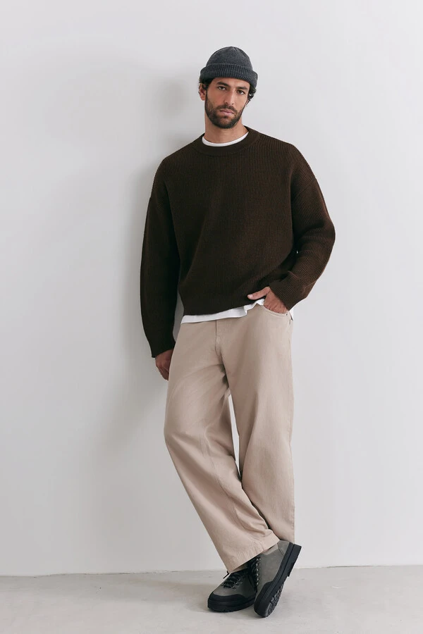 Tricot Boxy Cacau