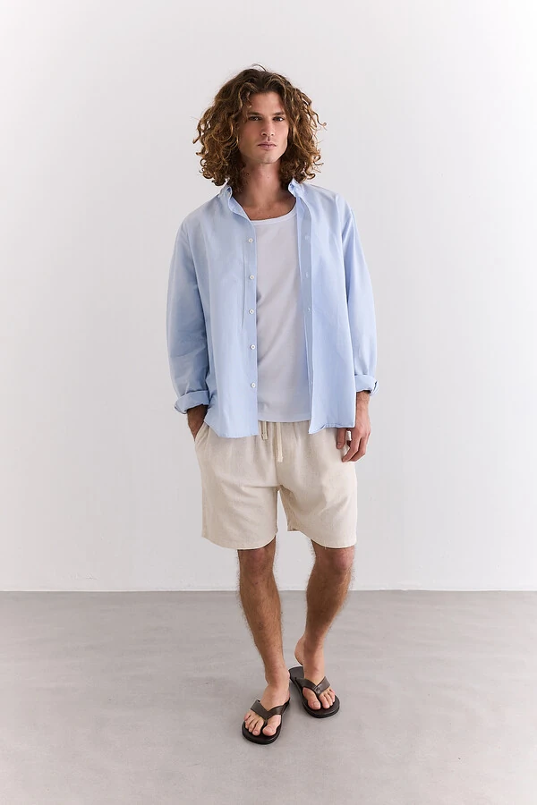 Shorts Linen Natural
