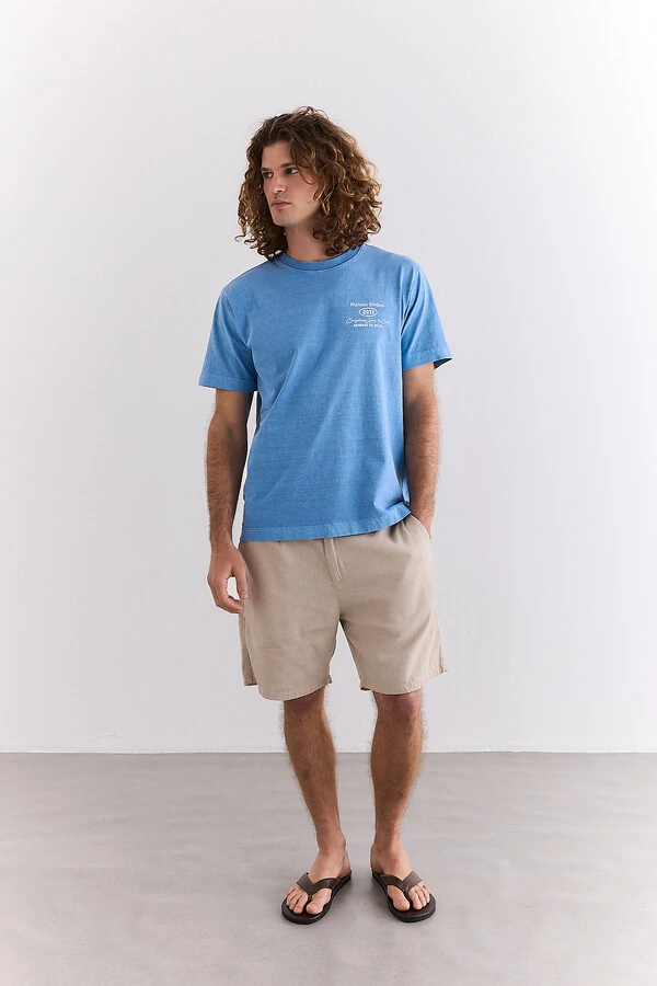Camiseta Maison Birden Royal Blue