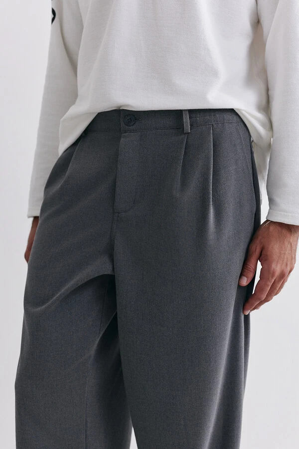 Calça Alfaiataria Wide Graphite