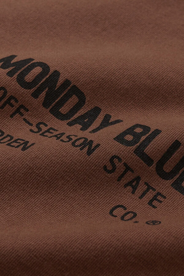 Camiseta Boxy Monday Blues Chocolate