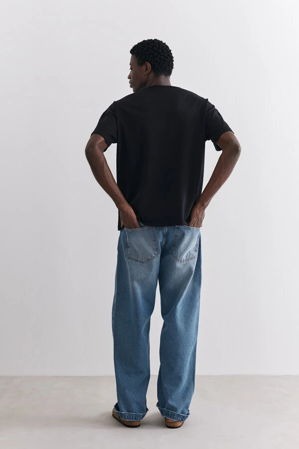 Camiseta Boxy Birden Journal Black