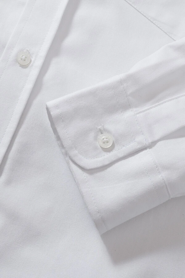 Camisa Manga Longa Oxford White