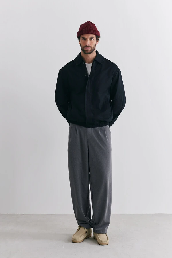 Jaqueta Bomber Asphalt Twill Black
