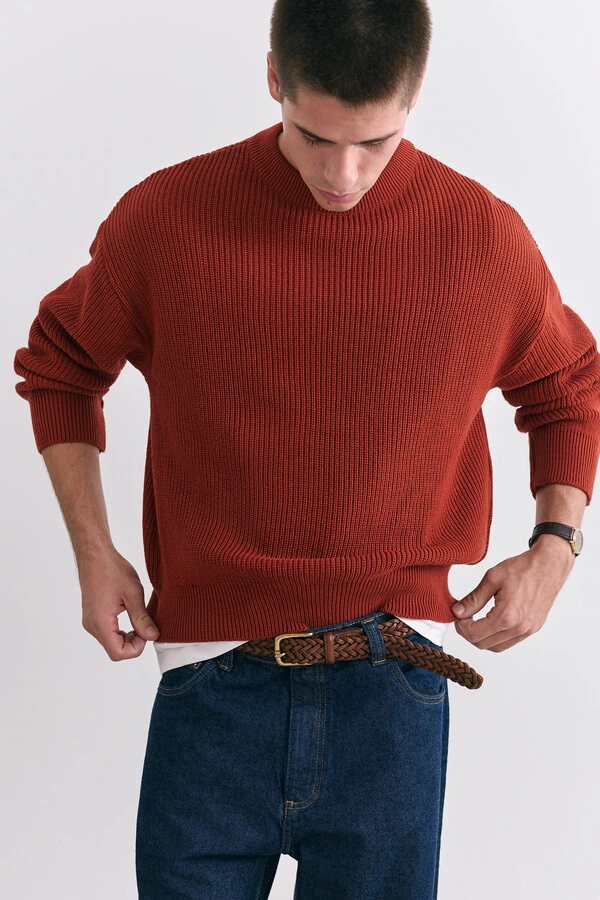 Tricot Boxy Terracota