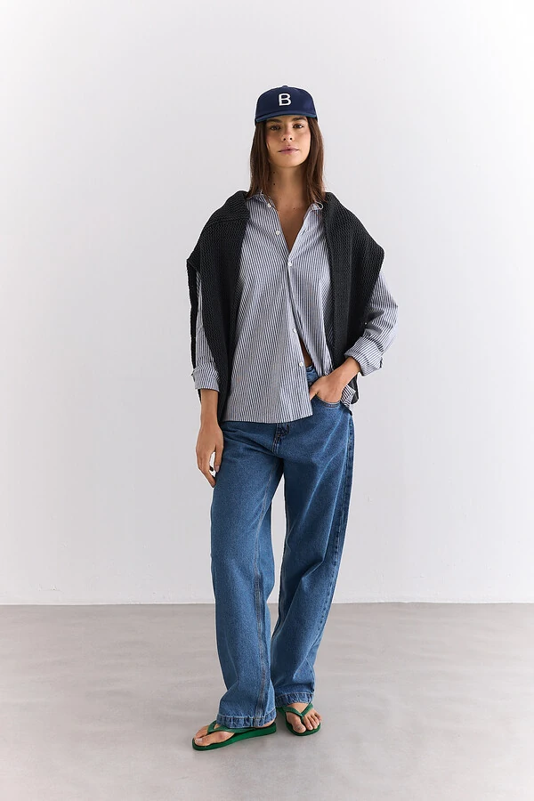 Camisa Manga Longa Oxford Azure Line