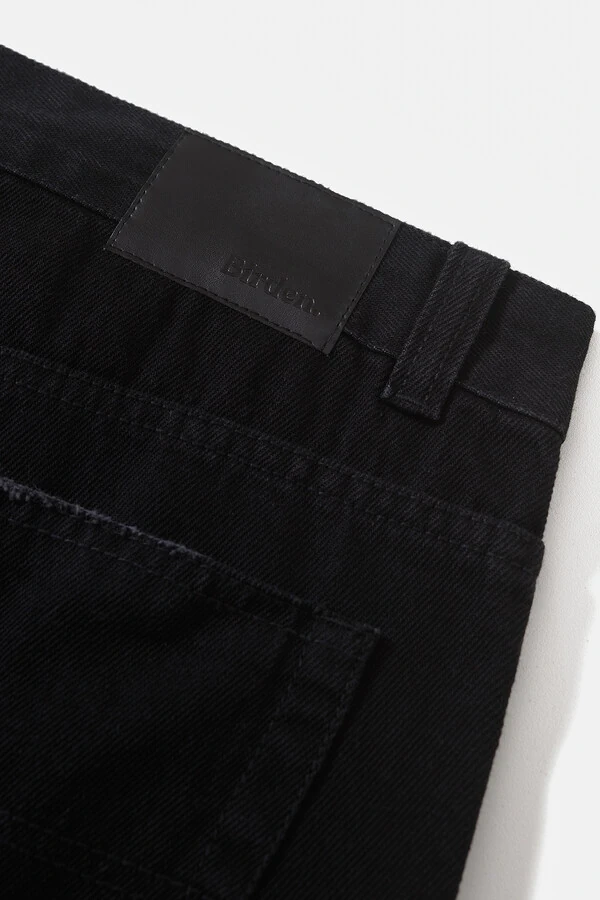 Walkshort Jeans Wide Stonewashed Black