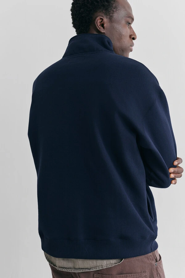 Moletom Quarter Zip Peaks Navy