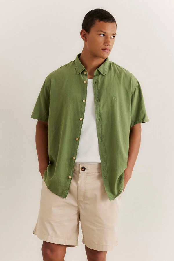 Camisa Linen Olive