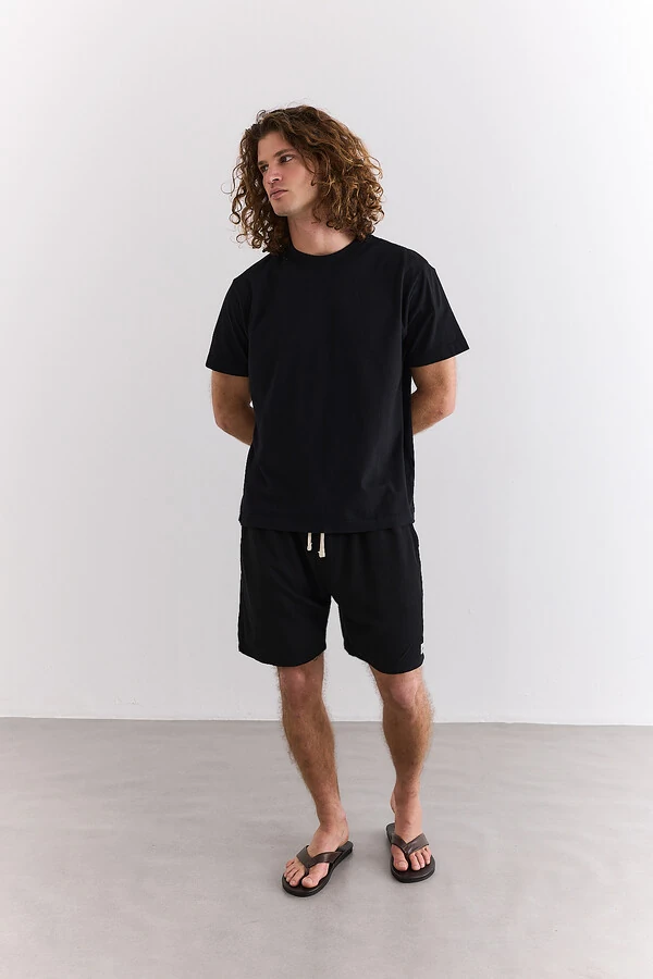 Shorts Linen Black