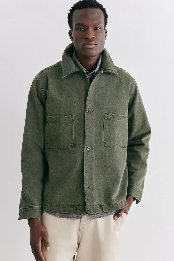 Jaqueta Worker Overdyed Moss