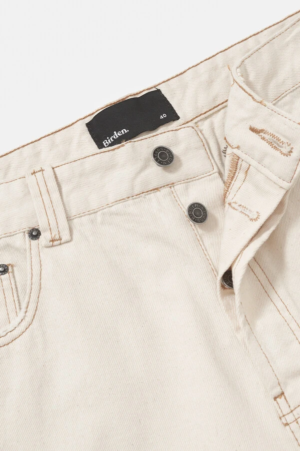 Calça Wide Twill Natural x Muli