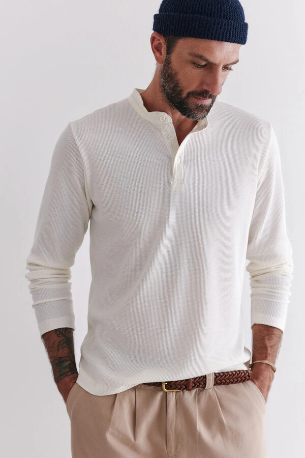Camiseta Henley Manga Longa Off x Muli