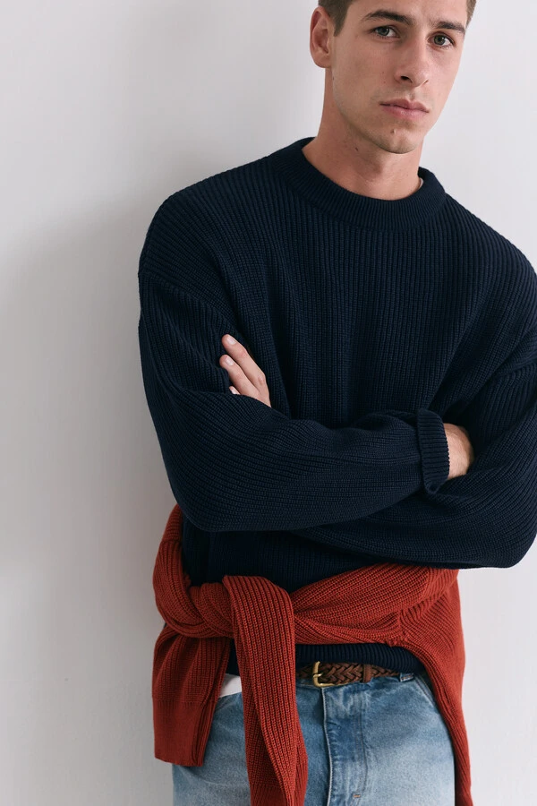 Tricot Boxy Navy